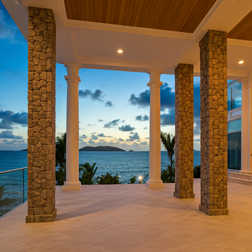 Luxurious coastal estate on a St. Thomas hillside